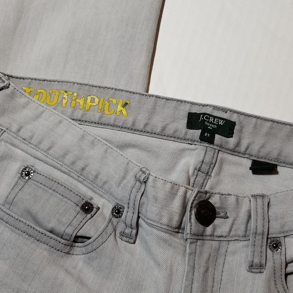 J.Crew Toothpick Mid rise Jean's size 27 - Picture 8 of 8